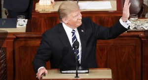 Donald Trump Delivers Address To Joint Session Of Congress