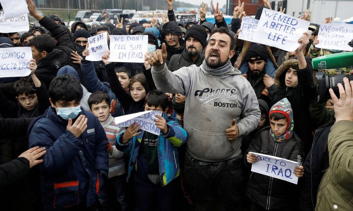 Мигранты на польской границе не хотят возвращаться в Ирак