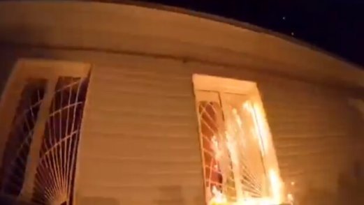 горит военкомат