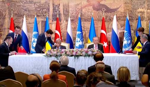 Подписание соглашения по зерну