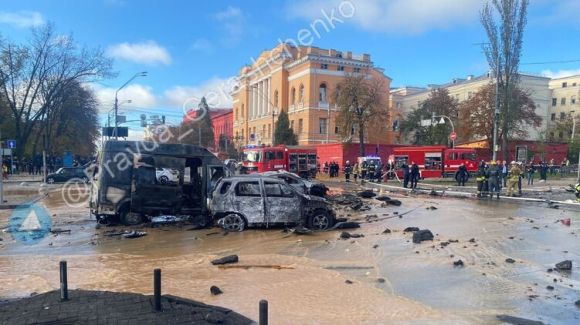 удар по центру Киева