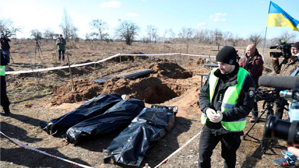 Буча,тела погибших