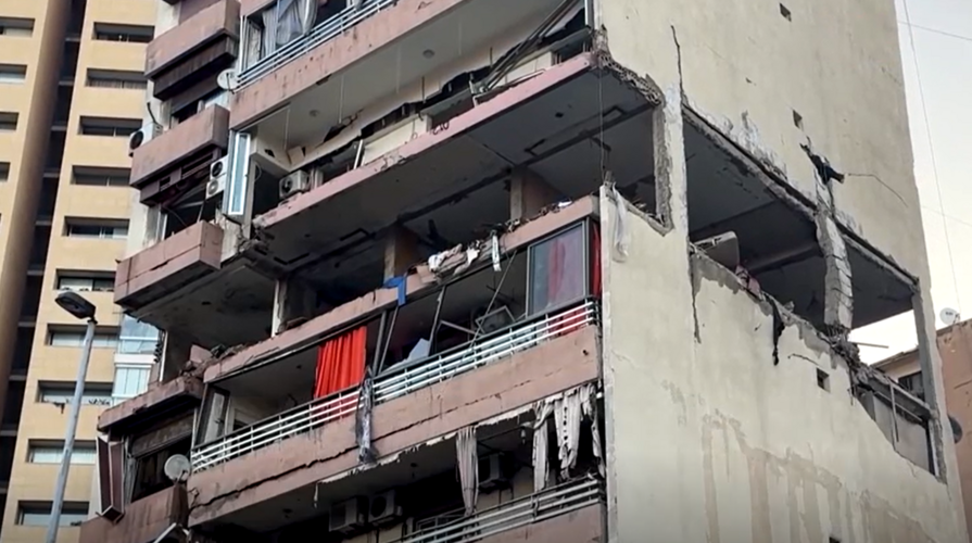 удар по центру Бейрута